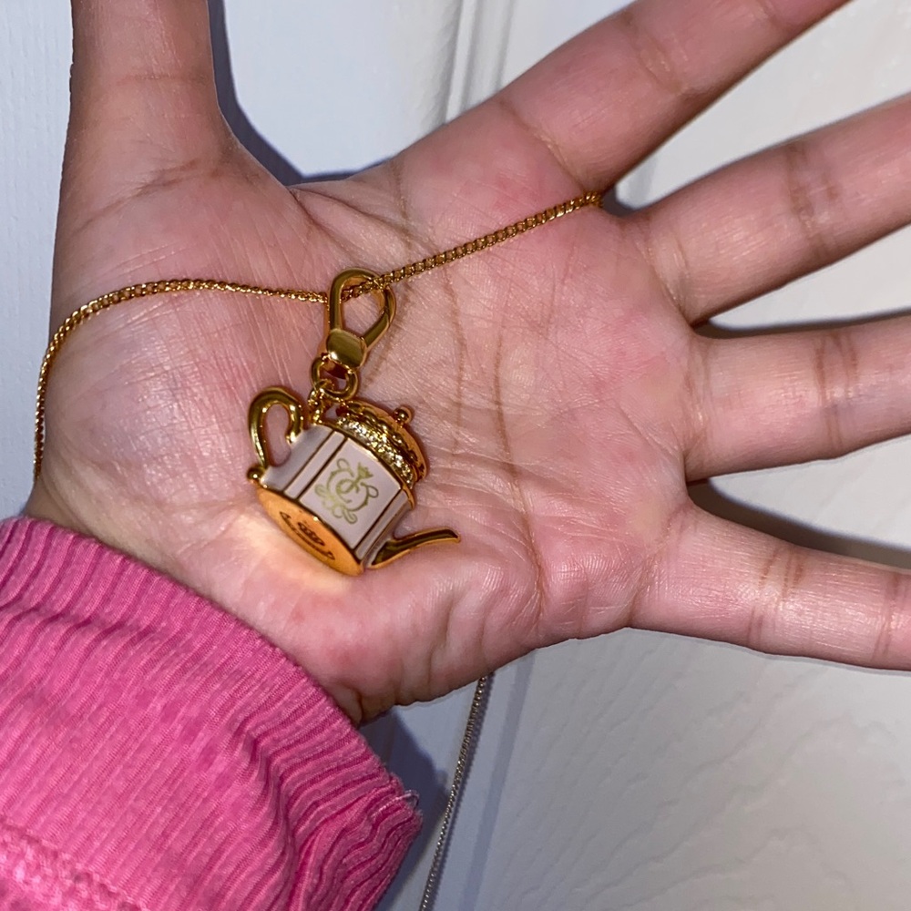 Juicy Couture Gold Teapot Necklace